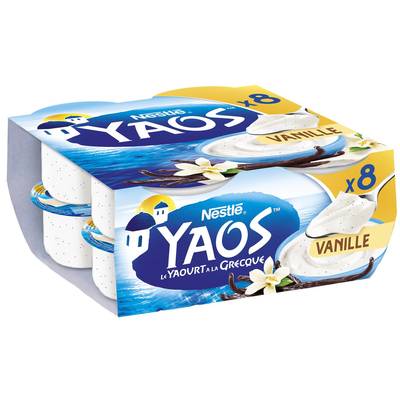 Yaos Yaourt à la Grecque Vanille, 8x125g