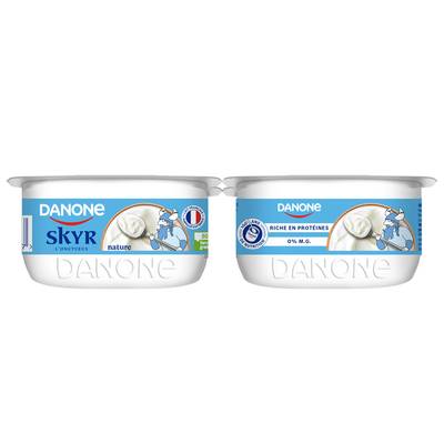 Les Danone Du Monde Skyr nature, 4x100g