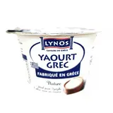 Lynos Yaourt à la grecque nature, 150g