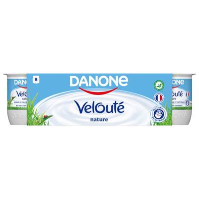 Velouté Yaourt nature brassé, 8X125g