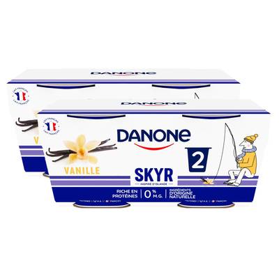 Les Danone Du Monde Skyr Vanille 0%mg, Lot de 2 - 2x140g