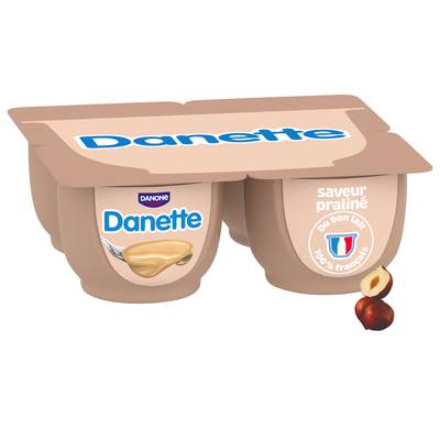Danette Crème dessert saveur praliné, 4x125g