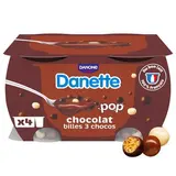 Danette Crème dessert chocolat bille chocolat, 4x117g