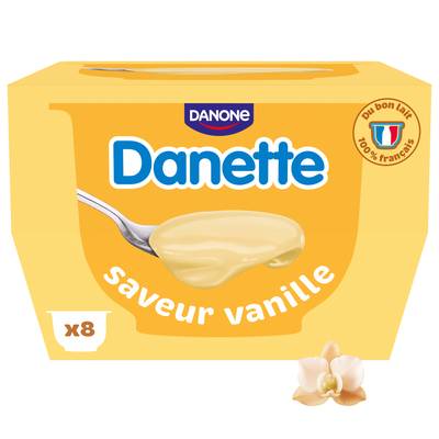 Danette Crème dessert vanille, 8x125g