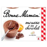 Bonne Maman Mousse au chocolat L'Originale, 4x50cl