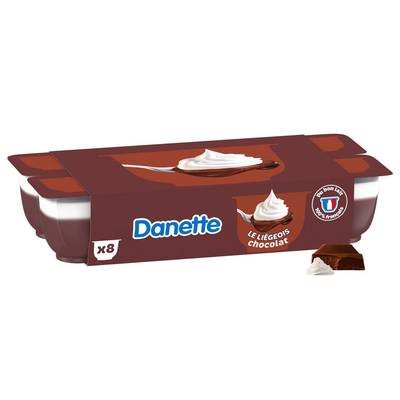 Danette Liegeois au Chocolat, 8x100g
