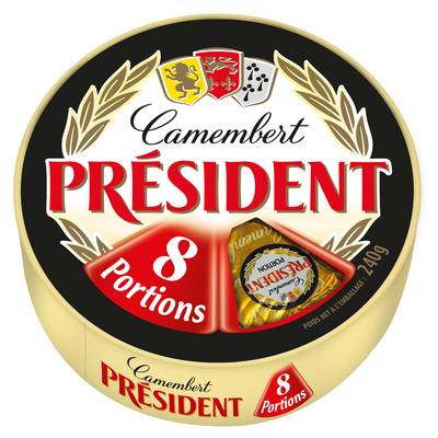 Président Camembert, 8 portions -240g