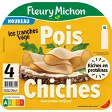 Fleury Michon Les Tranches Végé Pois Chiches, 4 tranches -120g