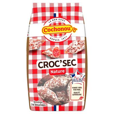 Cochonou Saucisson Croc'Sec Nature, 200g