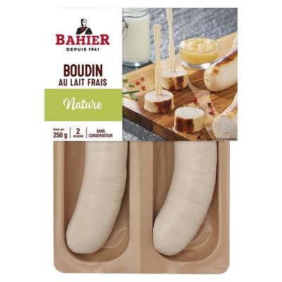 Bahier Boudin Blanc Nature, 2x125g