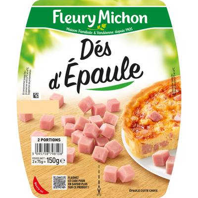 Fleury Michon Dés d'Epaule Nature, 2x75g
