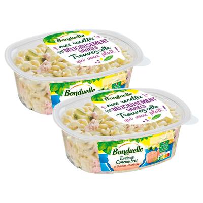 Bonduelle Tortis Concombre et Saumon, Lot de 2x300g