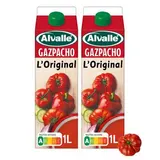Alvalle Gazpacho, Soupe Froide L'Original, Lot de 2x1L