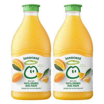 innocent Jus d'Orange Avec Pulpe, Lot de 2x1,5L