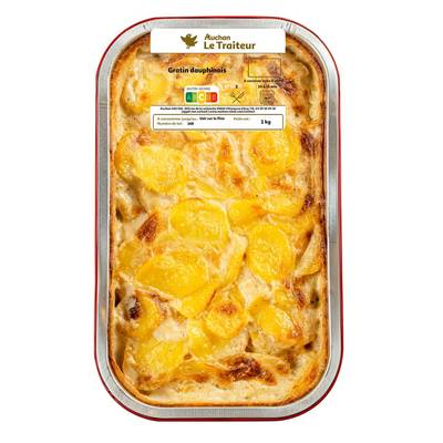 Auchan Le Traiteur Gratin Dauphinois, 4/5 Parts - 1kg