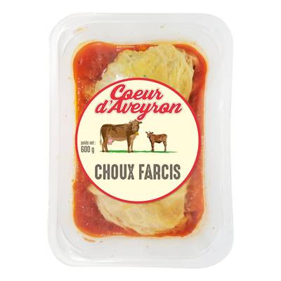 Coeur D'Aveyron Choux Farcis, 2 Parts - 600g