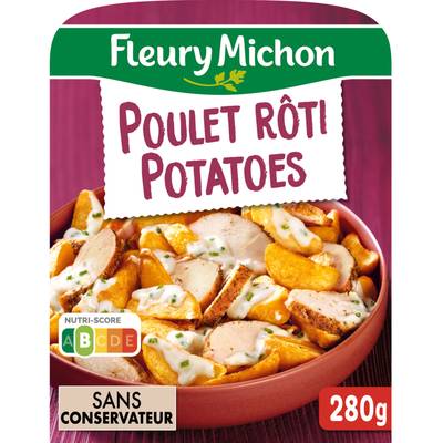 Fleury Michon Poulet Rôti Potatoes Sauce Blanche, 1 Part - 280g