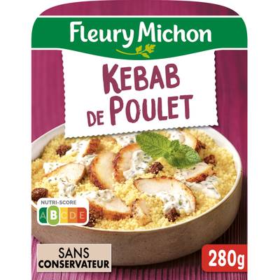 Fleury Michon Kebab Poulet et sa Semoule, 1 Part - 280g
