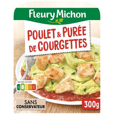 Fleury Michon Poulet, Purée de Courgettes, 1 Part - 300g
