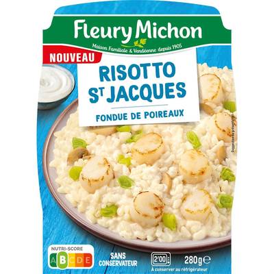 Fleury Michon Risotto Saint-Jacques Fondue de Poireaux, 1 Part - 280g