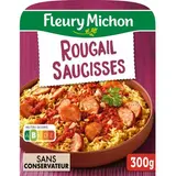 Fleury Michon Rougail Saucisse et Riz Créole, 1 Part - 300g
