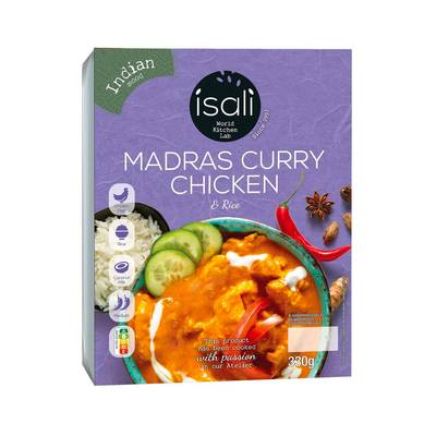 Isali Poulet Curry Madras, 1 Part - 330g