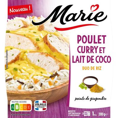 Marie Poulet Curry Lait de Coco, 1 Part - 300g