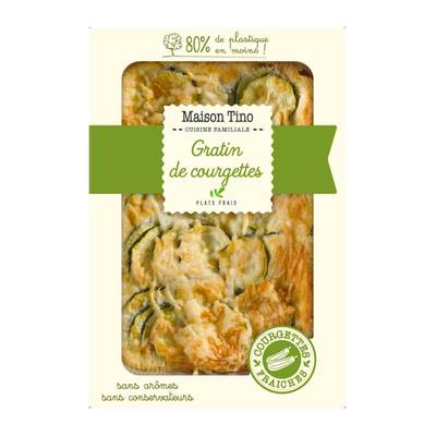 Maison Tino Gratin de Courgettes, 3/4 Parts - 750g