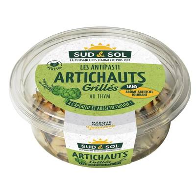 Sud & Sol Antipasti Artichauts Grillés au Thym, 125g