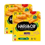 HARI&CO Nems Haché Végétal et Curry, Sauce Aigre Douce, Lot de 2x140g