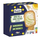 Pasquier Biscottes sans sel et sans sucres ajoutés, 300g