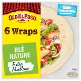 Old el Paso 6 galettes wraps de blé nature, 350g