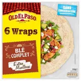 Old el Paso 6 galettes wraps de blé complet, 350g