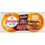Jacquet Pain Hamburger Max Brioché, 4 buns - 300g