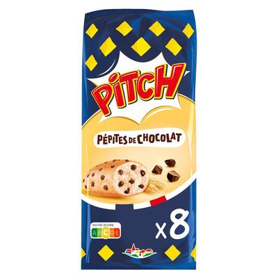 Pasquier Pitch aux Pépites de Chocolat, 8 brioches - 300g