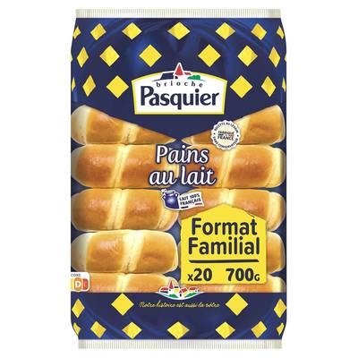 Pasquier Pain au Lait, 20 pains - 700g