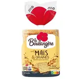 La Boulangère Pain de Mie à la Farine de Maïs et Graines, 14 tranches - 500g