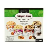 Häagen-Dazs Crème glacée Favorite Selection, 4 pots - 348g