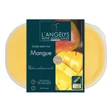 L'Angelys Sorbet artisanal plein fruit Mangue 60%, Bac de 500g