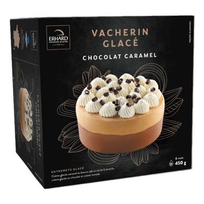 Erhard Vacherin chocolat et caramel beurre salé, 450g