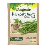 Bonduelle Haricots Verts Extra fin sans résidu de pesticides précuit vapeur, 750g