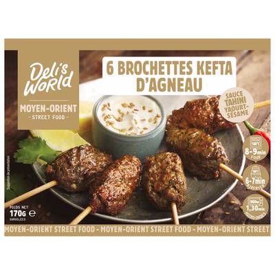Déli's World Brochettes Kefta agneau, 170g