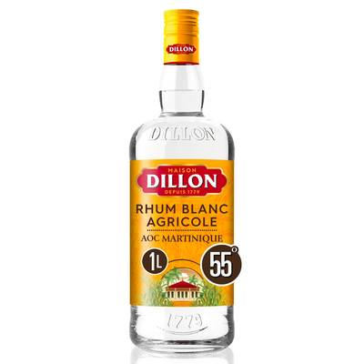 Dillon Rhum blanc 55°, 1L