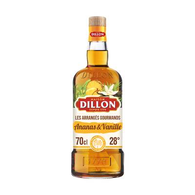 Dillon Rhum arrangé gourmand ananas & vanille 28°, 70cl