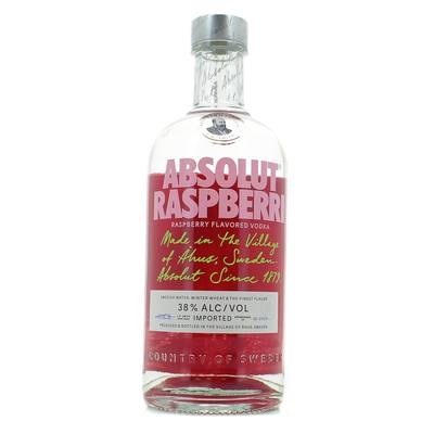 Absolut Vodka framboise 38°, 70cl