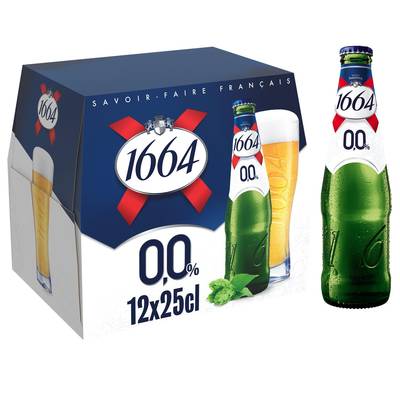 1664 Bière Blonde 0.00°, 12x25cl