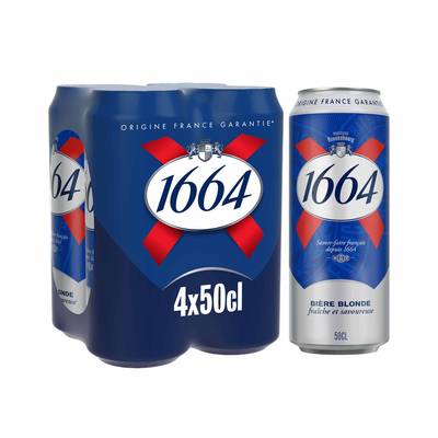 1664 Bière blonde 5.5°, 4x50cl