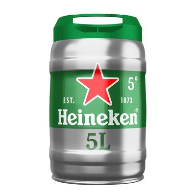 Heineken Fût de bière blonde 5°, 5L