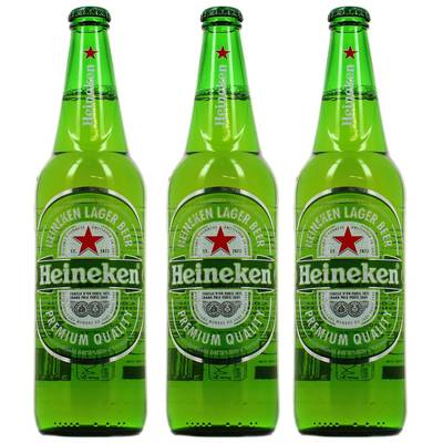 Heineken Bière blonde 5°, Lot de 3x65cl