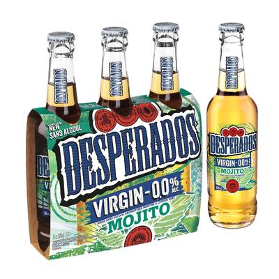 Desperados Bière sans alcool Saveur Mojito 0.00°, 3x33cl